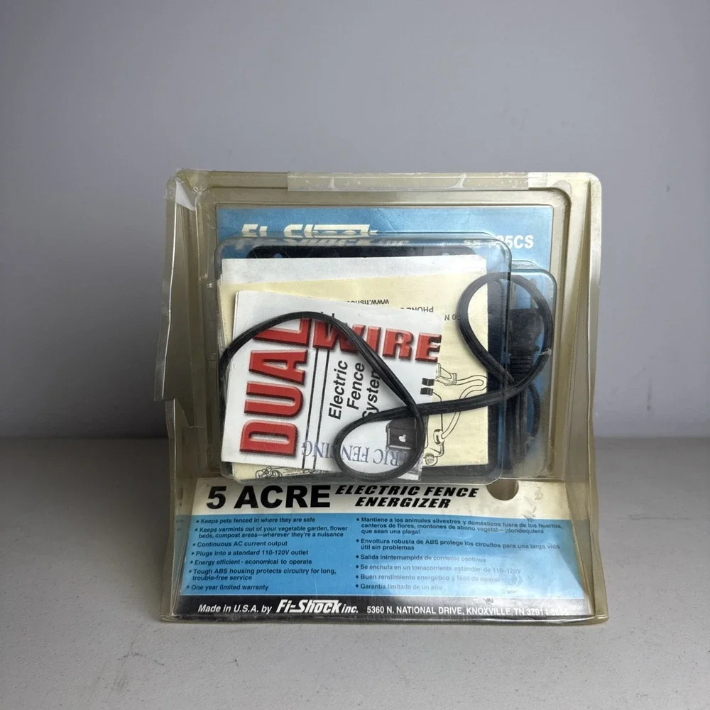 Fi-Shock Electric Fence Energizer SS-725, for Pets and Small Animals Brand New